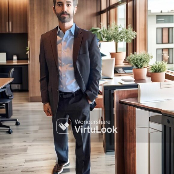 Hugo Boss Super 100 Microcheck Grey Suit - 40R/32 Pant - Picture 5 of 5